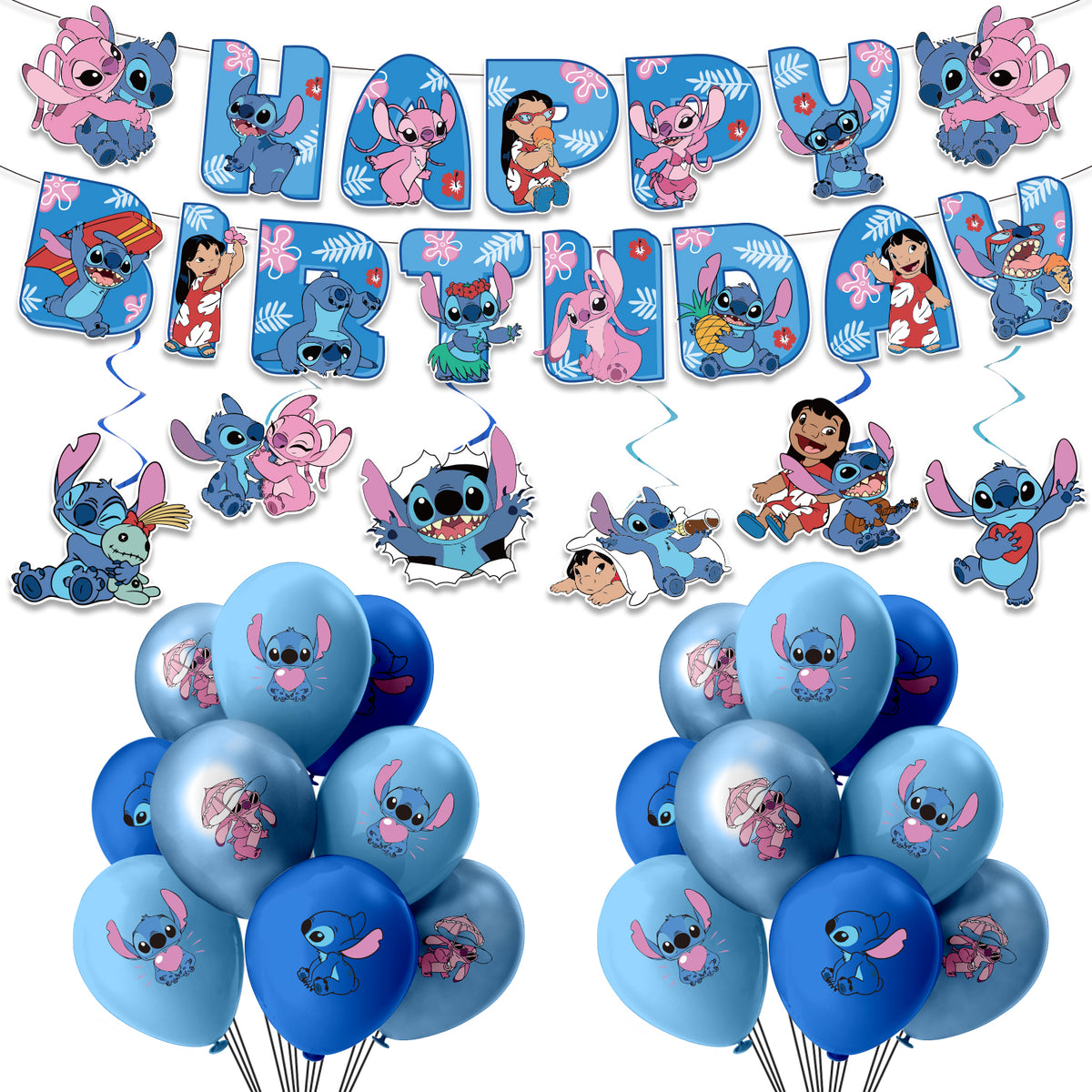 Stitch - Balloon Banner Set - MZ-SJT-0013 Image principale du produit