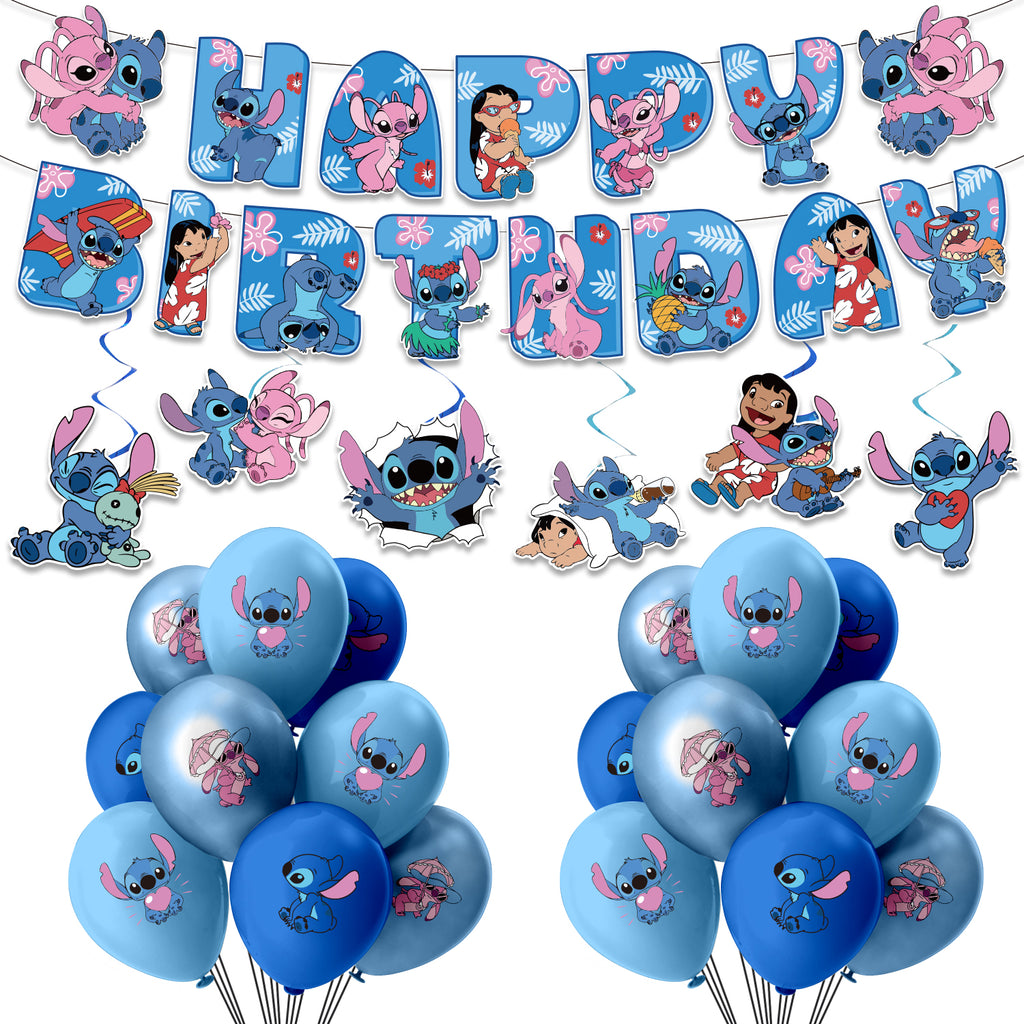 Stitch - Balloon Banner Set - MZ-SJT-0013