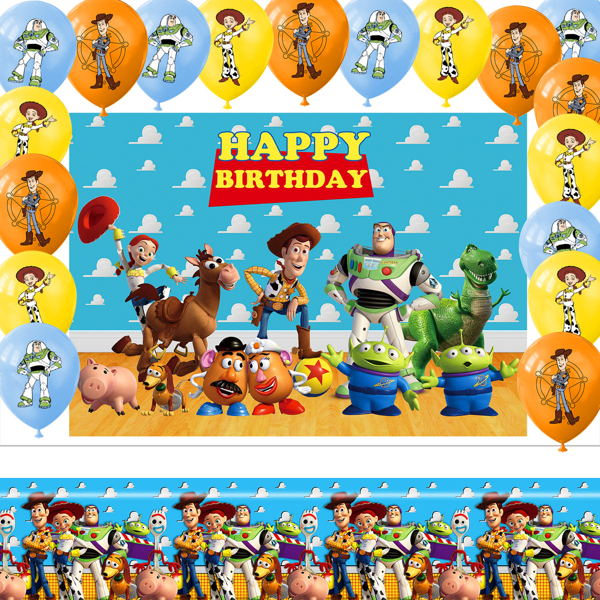 TOYSTORY - Balloon Banner Set - MZ-WJT-0004 Main image