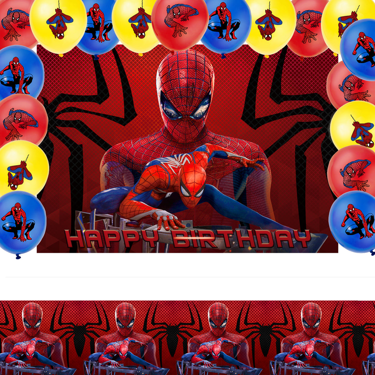 Spider-Man - Balloon Banner Set - MZ-WJT-0002 Main image