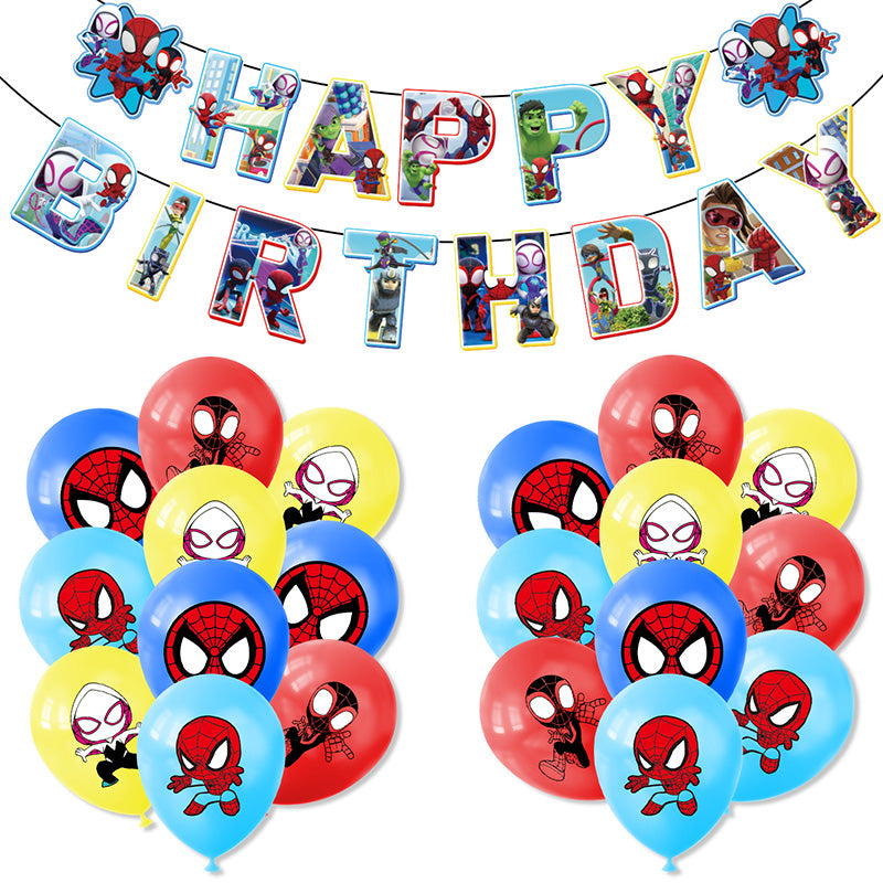 Spider-Man - Balloon Banner Set - MZ-SJT-0005