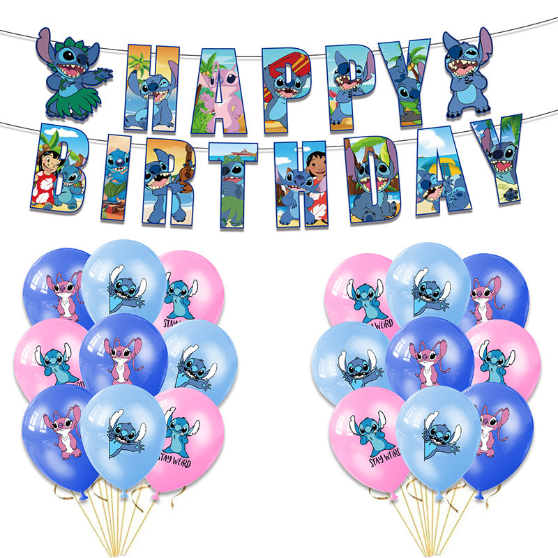Stitch - Balloon Banner Set - MZ-SJT-0003