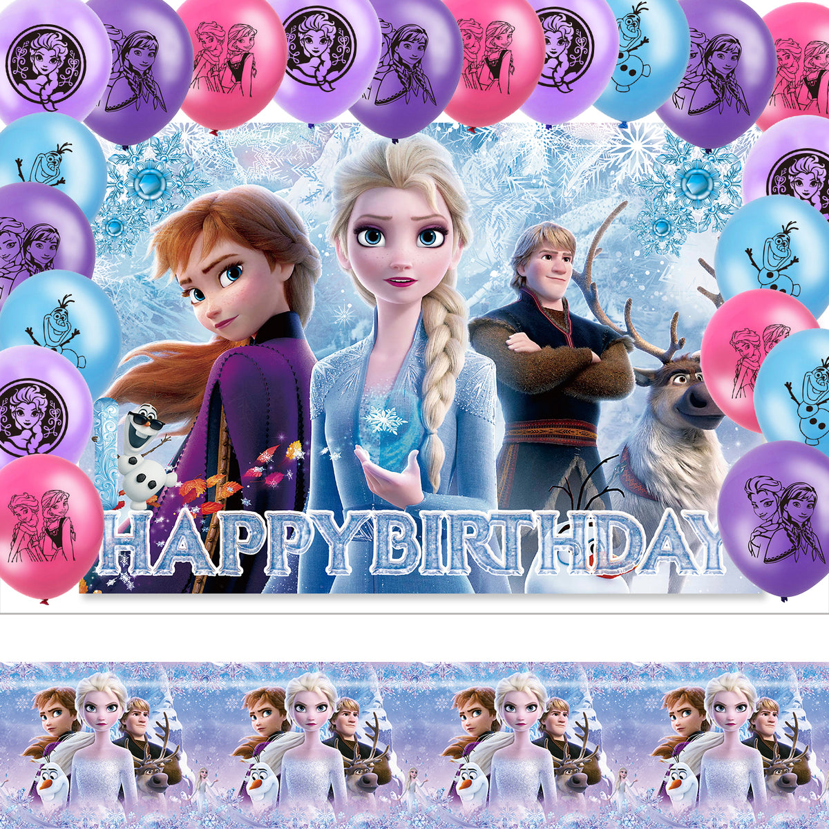 FROZEN - Balloon Banner Set - MZ-WJT-0003 Image principale du produit