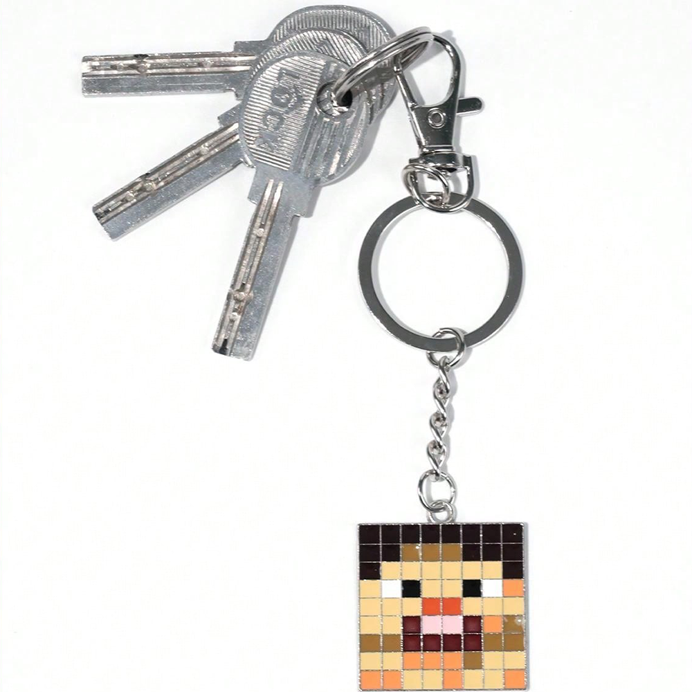 Minecraft Keychain Mixed Materials Zweitbild