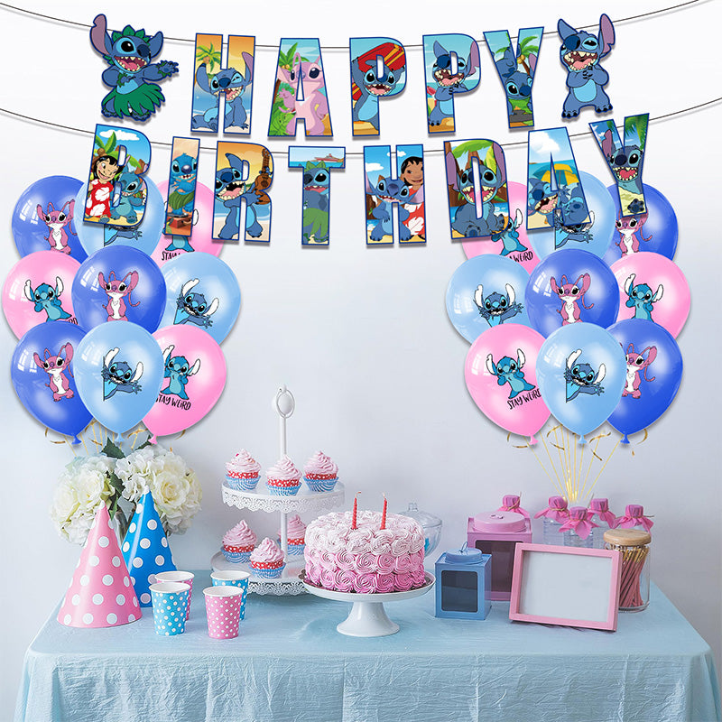 Stitch - Balloon Banner Set - MZ-SJT-0003