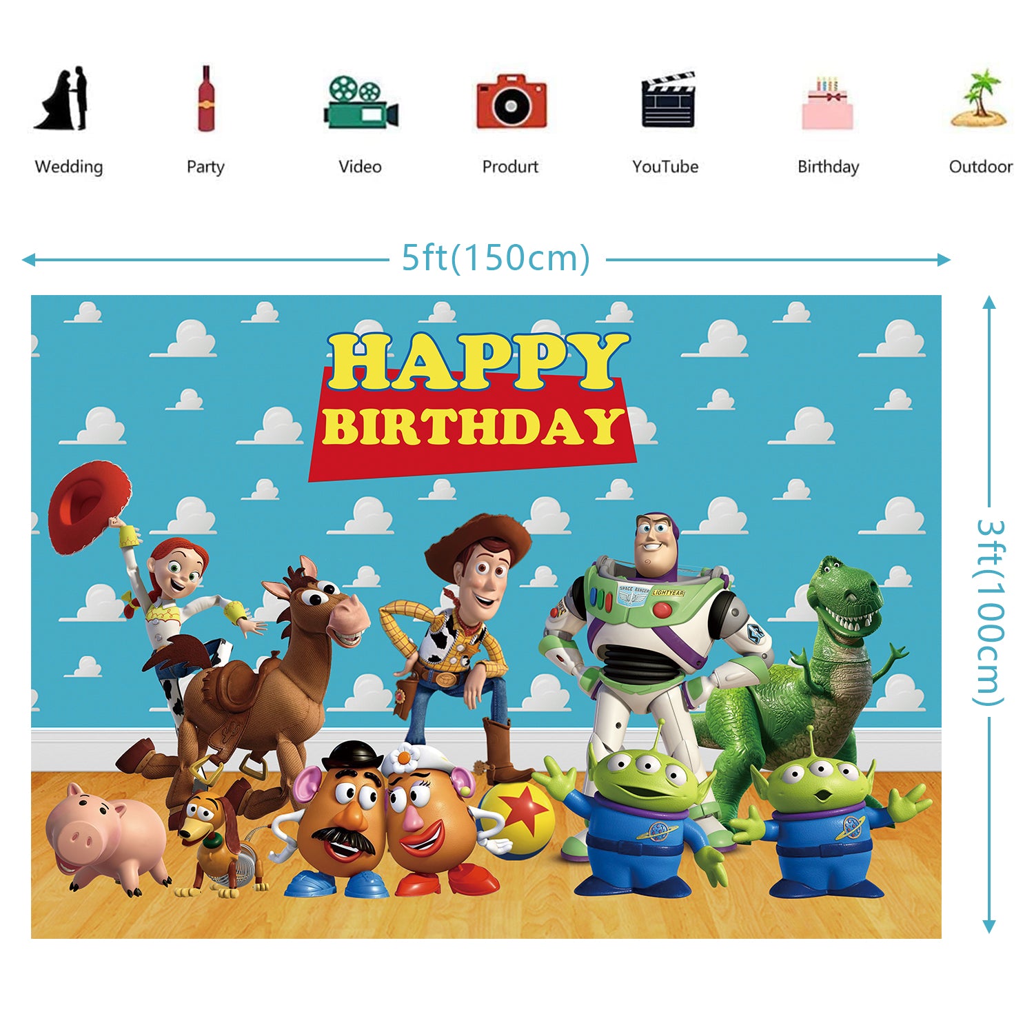 Toy Story Balloon Banner Set Rubber Secondary image