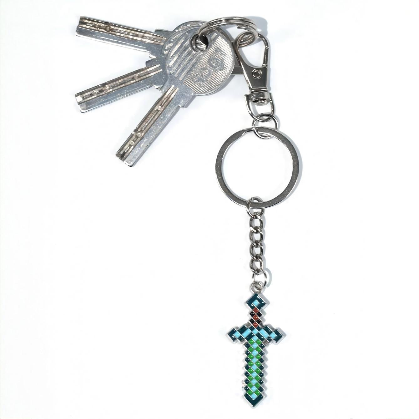 Minecraft Keychain Mixed Materials Zweitbild