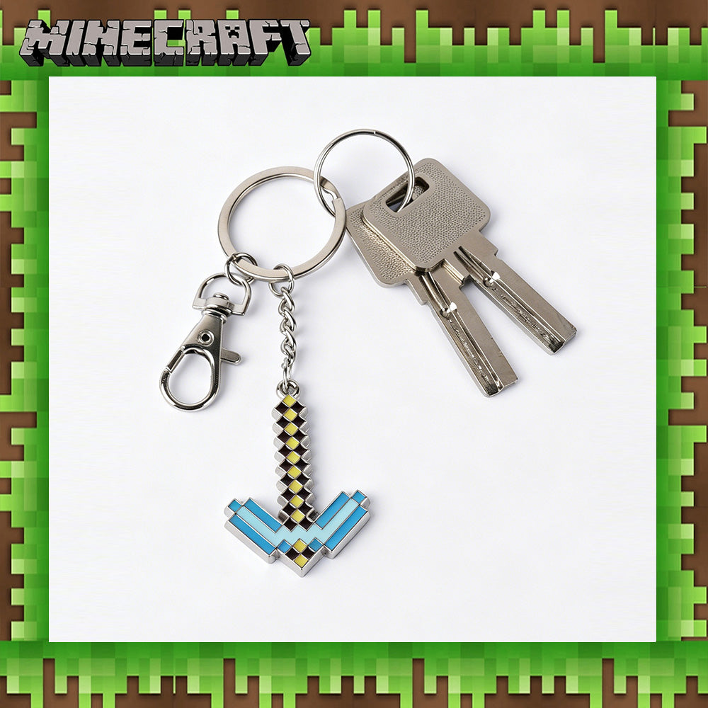Minecraft Keychain Mixed Materials Zweitbild
