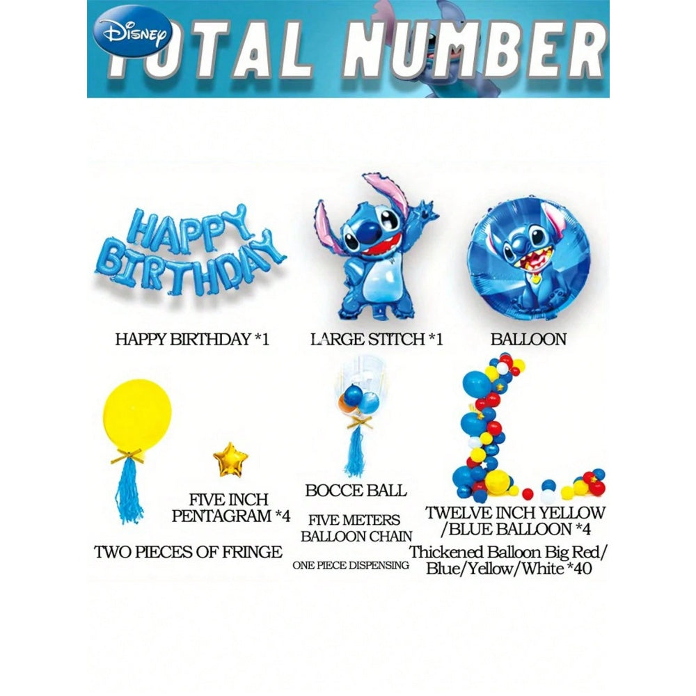 Stitch - Balloon Party Set - ZH-QDFM-011