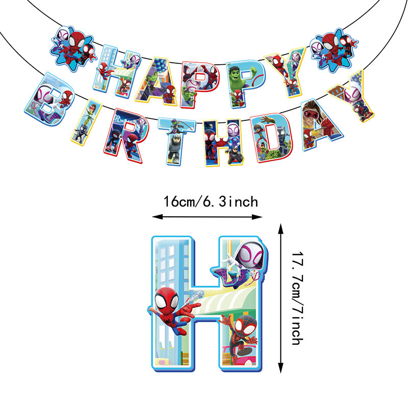 Spider-Man - Balloon Banner Set - MZ-SJT-0005