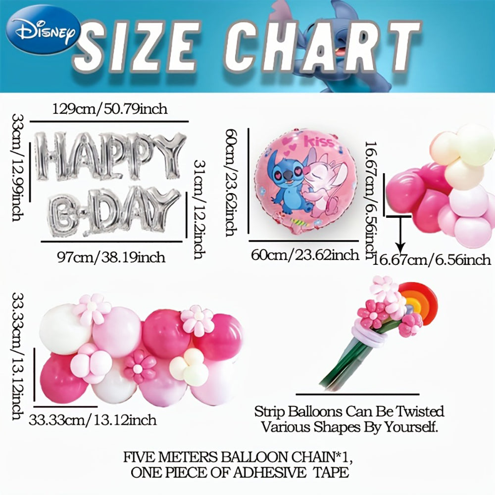 Stitch - Balloon Party Set - ZH-QDFM-012