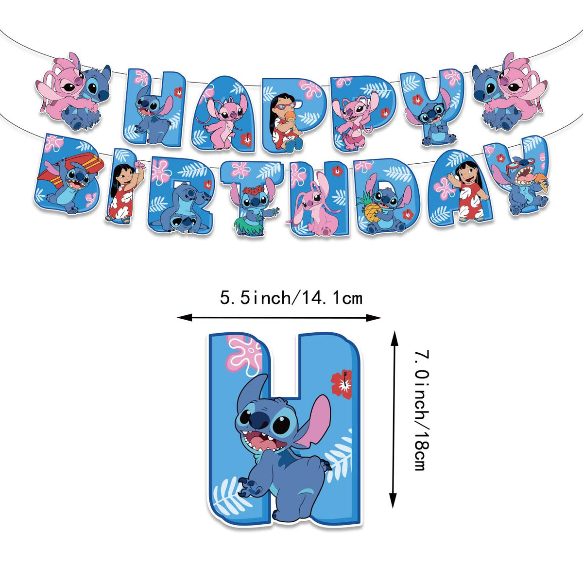 Stitch - Balloon Banner Set - MZ-SJT-0013