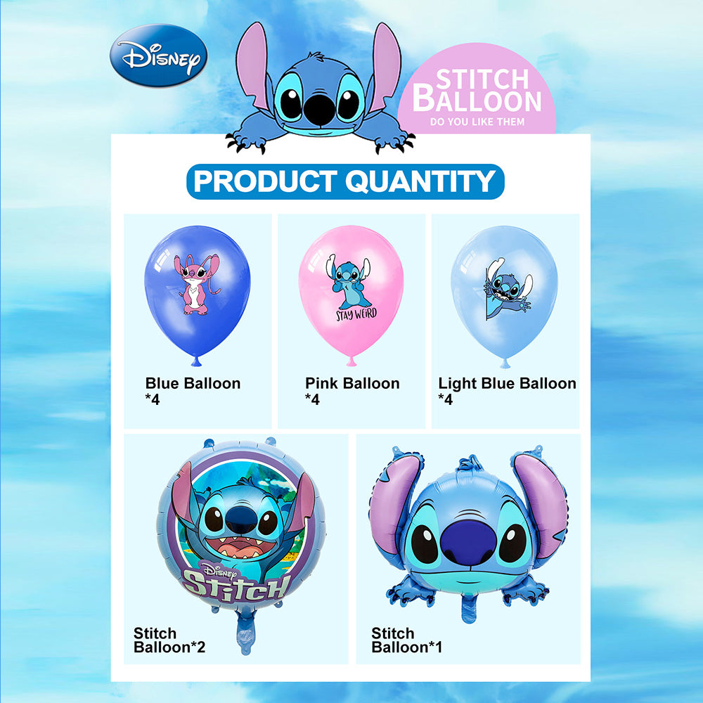 Stitch - Balloon Party Set - ZH-QDFM-100
