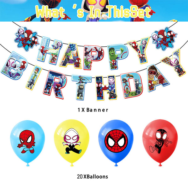 Spider-Man - Balloon Banner Set - MZ-SJT-0005
