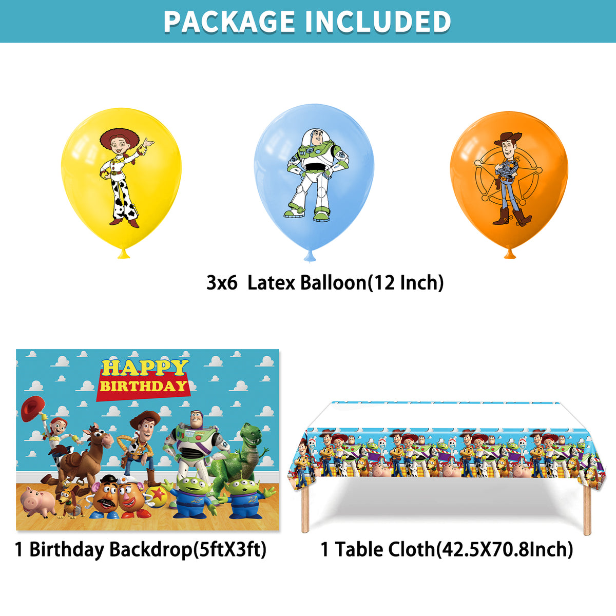 TOYSTORY - Balloon Banner Set - MZ-WJT-0004