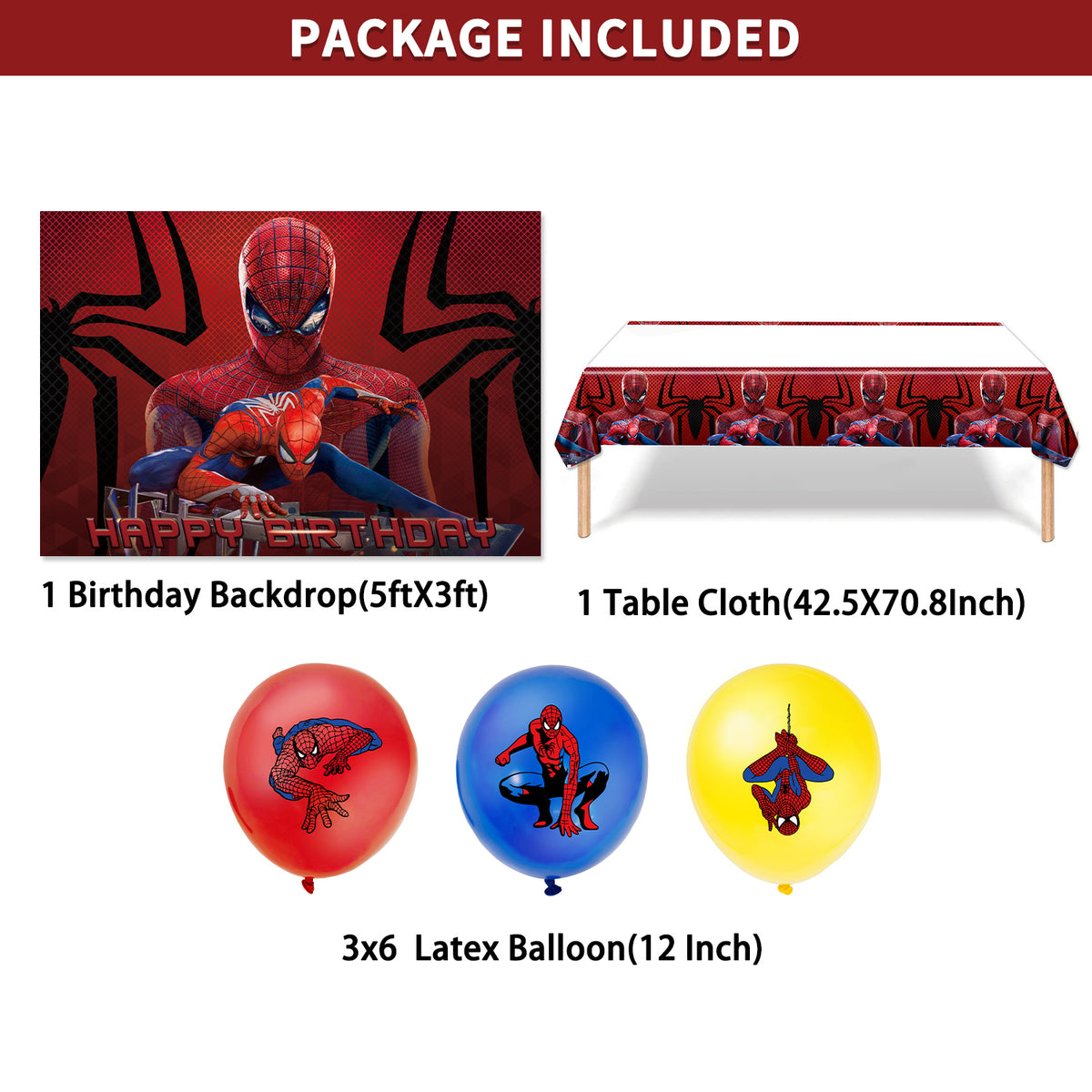 Spider-Man - Balloon Banner Set - MZ-WJT-0002